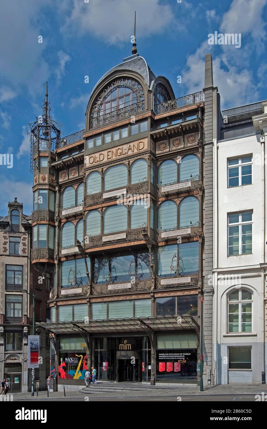 Musical Instrument Houses Belgium, Brussels, The Old England houses the Musical Instrument Museum ...