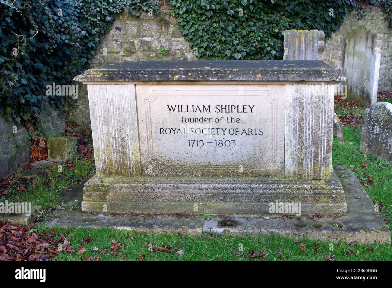 Maidstone, Kent, England, UK. All Saints Church churchyard; Grave of