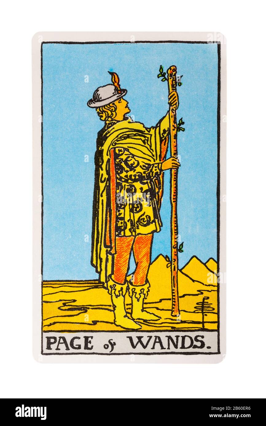 Page of wands tarot card hi-res stock photography and images - Alamy