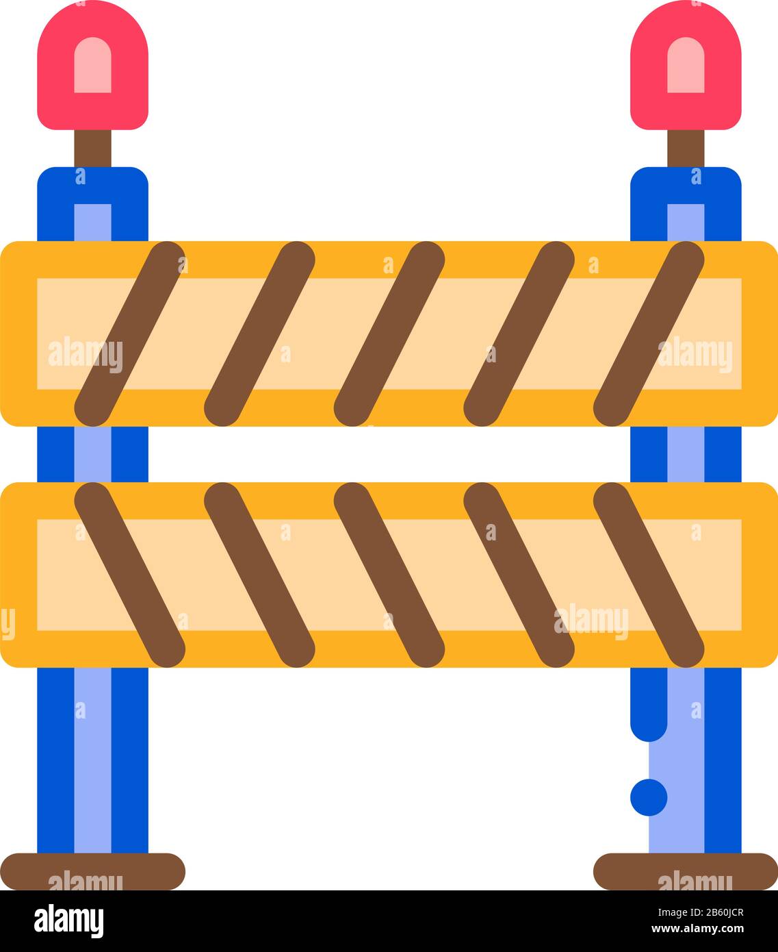 Road Barrier Icon Vector Outline Illustration Stock Vector Image & Art ...