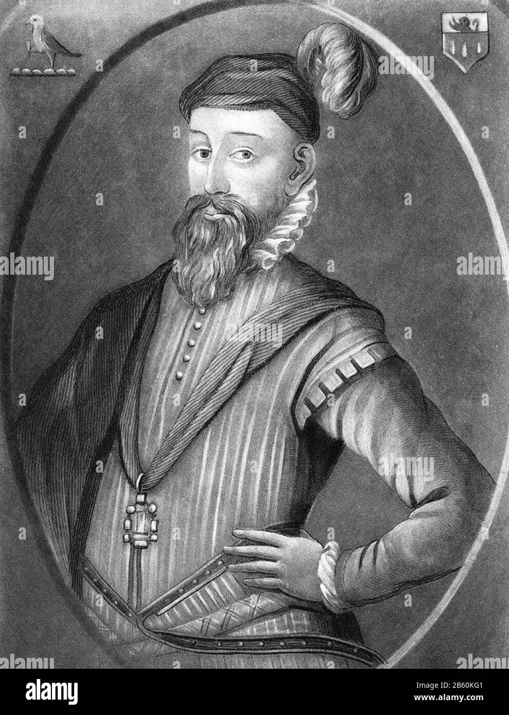 JOHN PERROT (1528-1592) Lord Deputy of Ireland under Elizabeth I Stock Photo