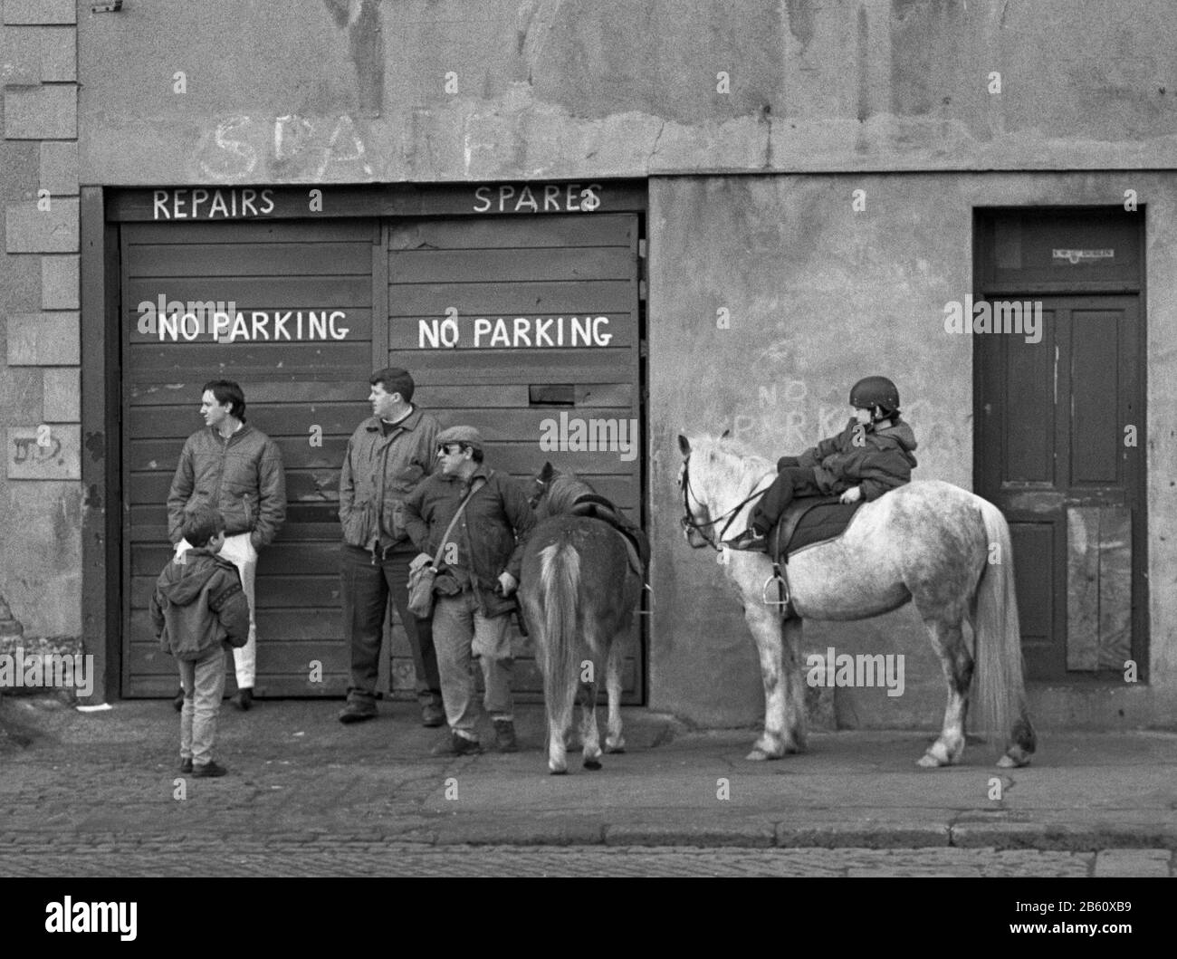 Smithfield horse market, Dublin, Ireland, 90s Stock Photo Alamy