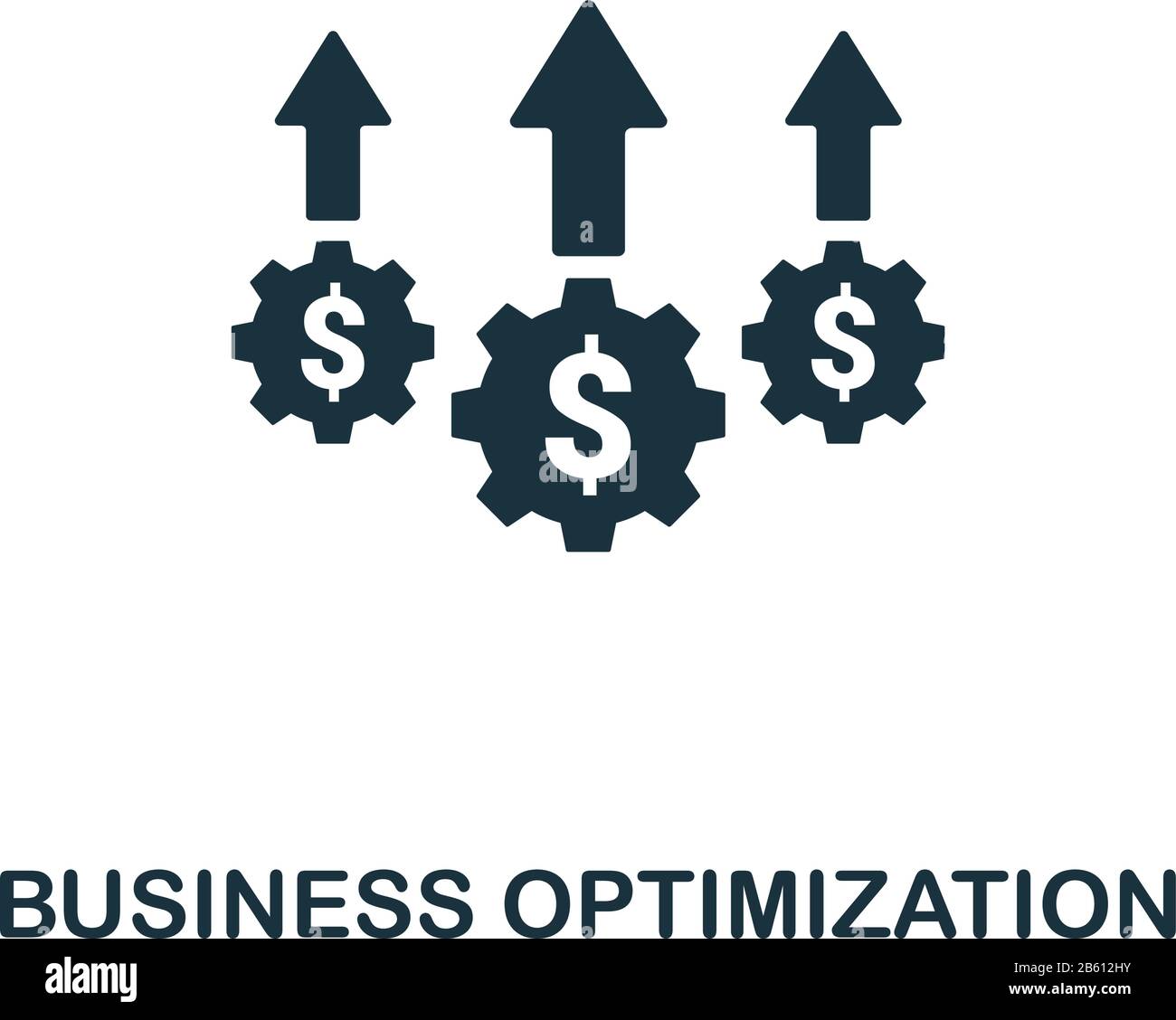 Business Optimization icon. Simple element from business disruption ...
