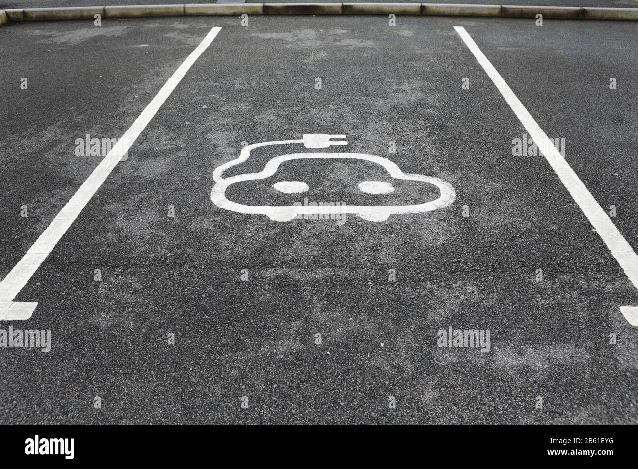 Electric Vehicle charging points, York, UK Stock Photo Alamy