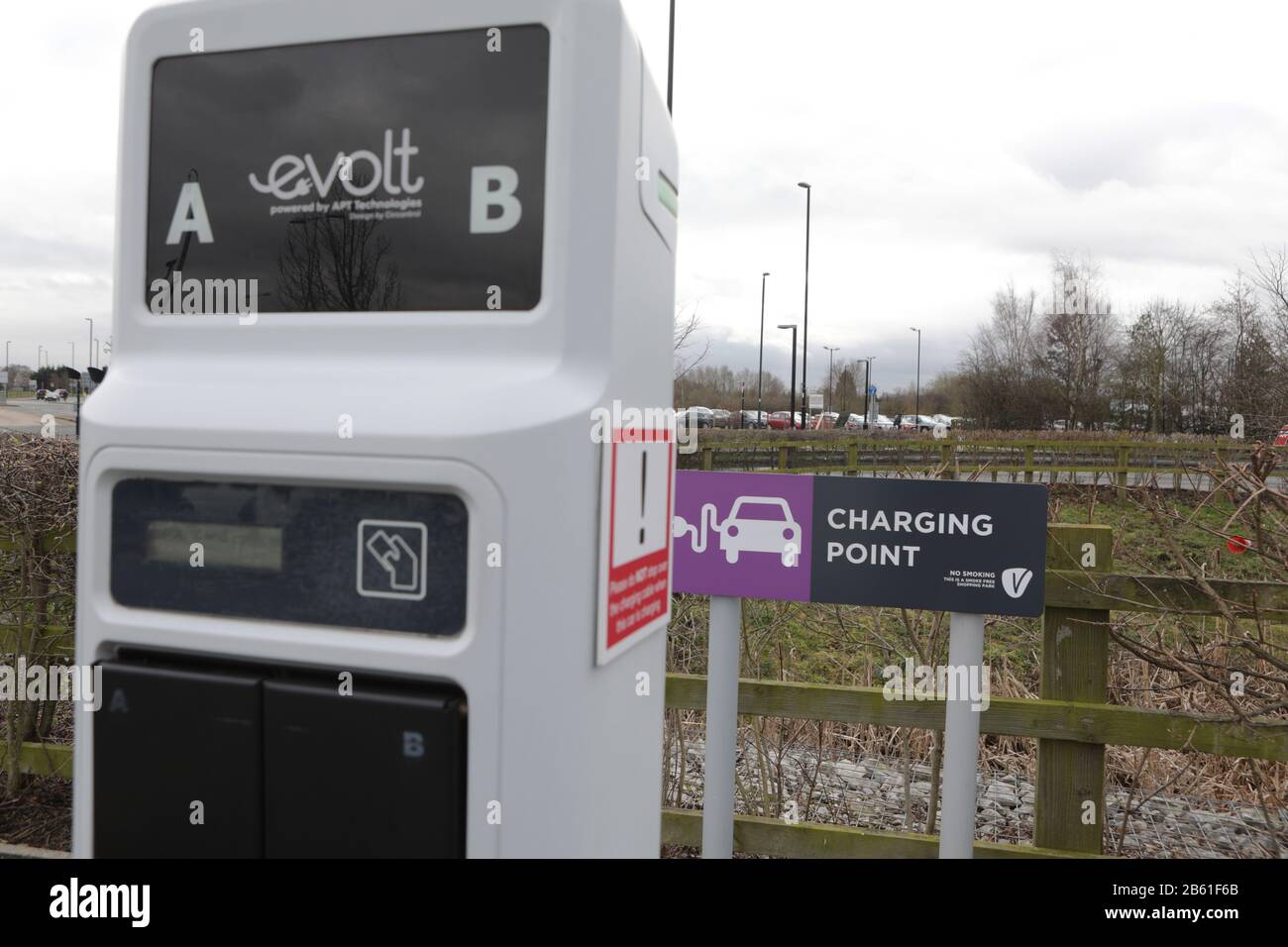 Electric Vehicle charging points, York, UK Stock Photo Alamy