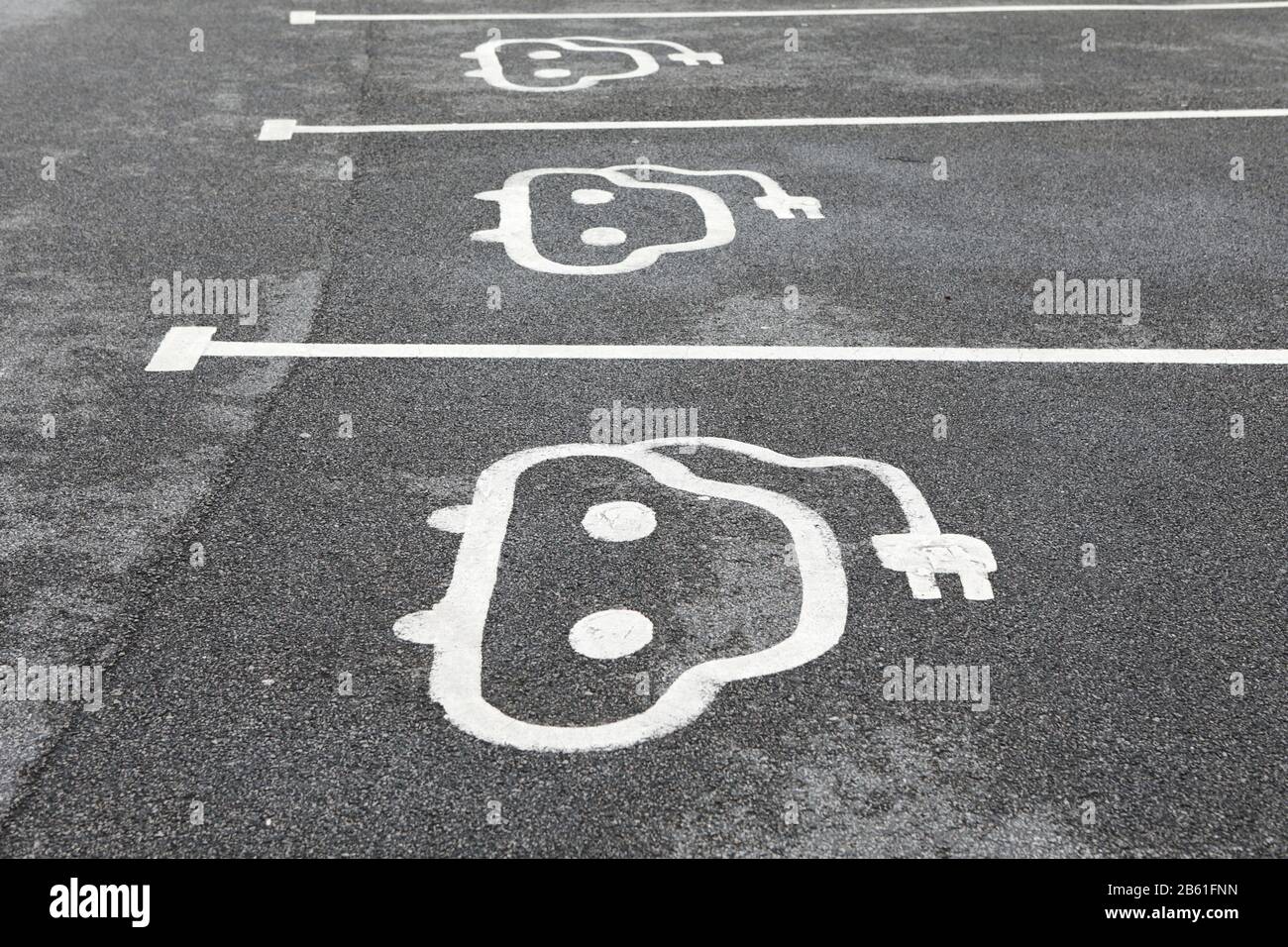 Electric Vehicle charging points, York, UK Stock Photo Alamy