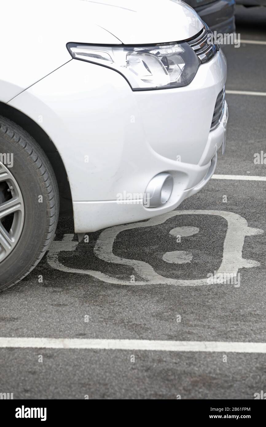 Electric Vehicle charging points, York, UK Stock Photo Alamy