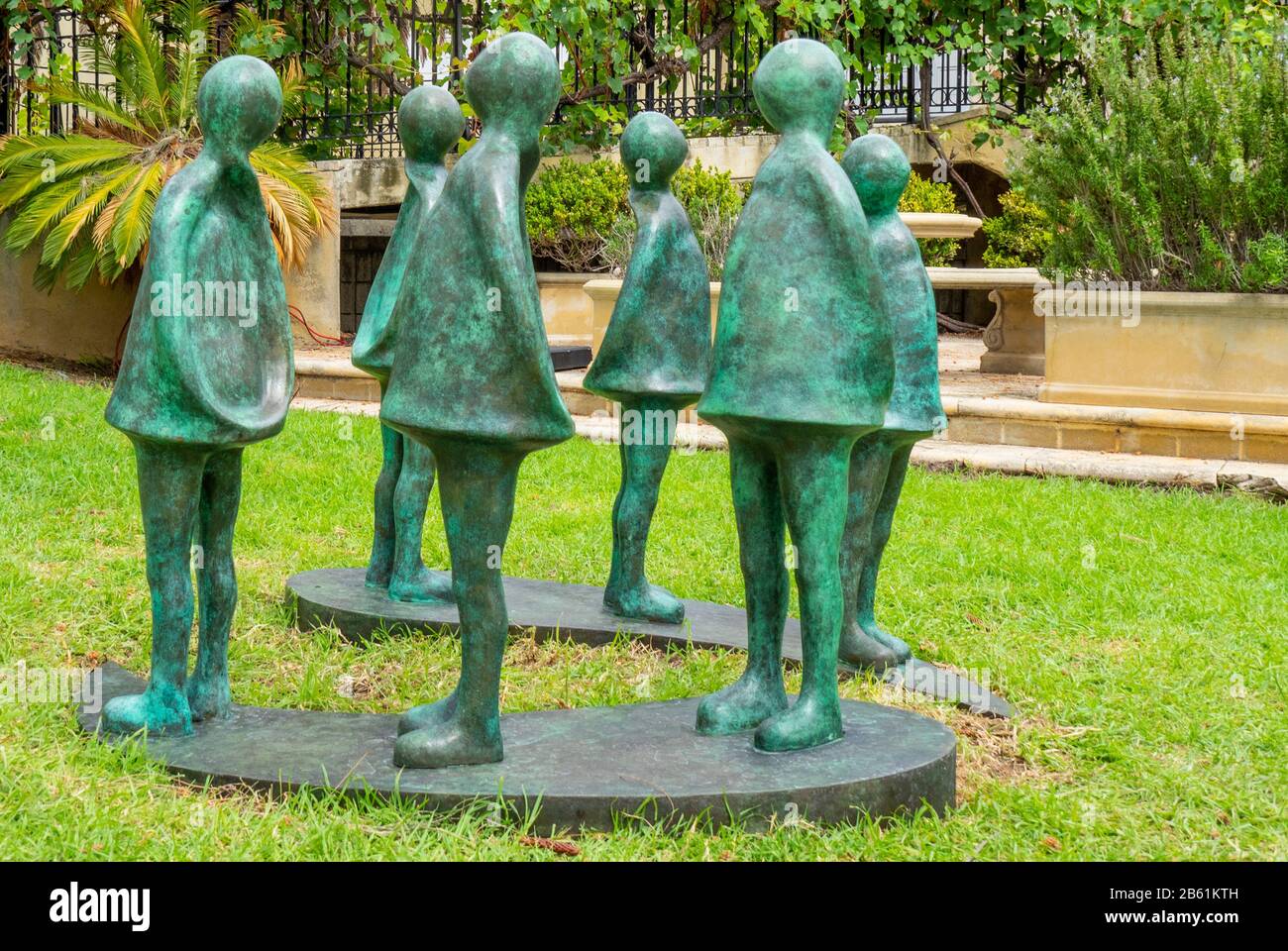Bronze statues Journey by Yuko Takahashi sculptor artist at Sculpture
