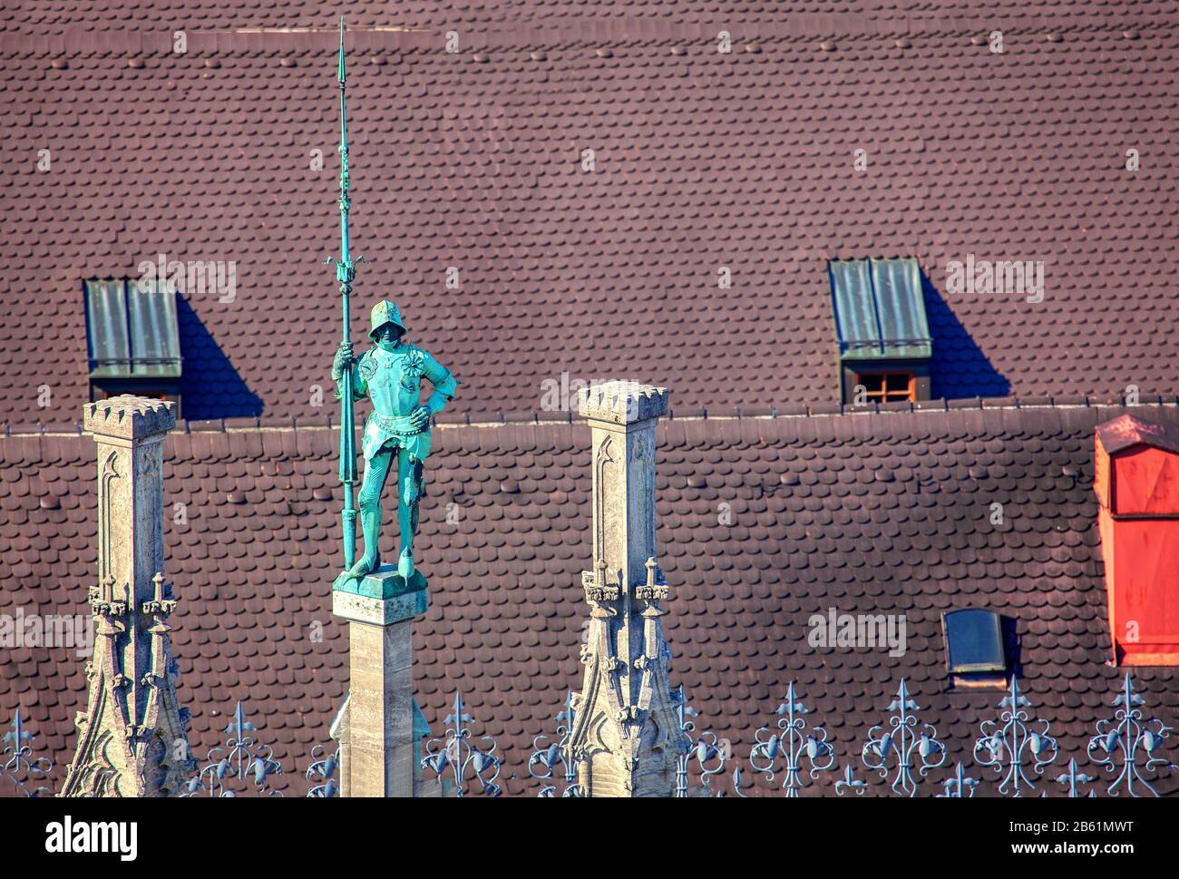 Bronze statue warrior made hi-res stock photography and images - Alamy