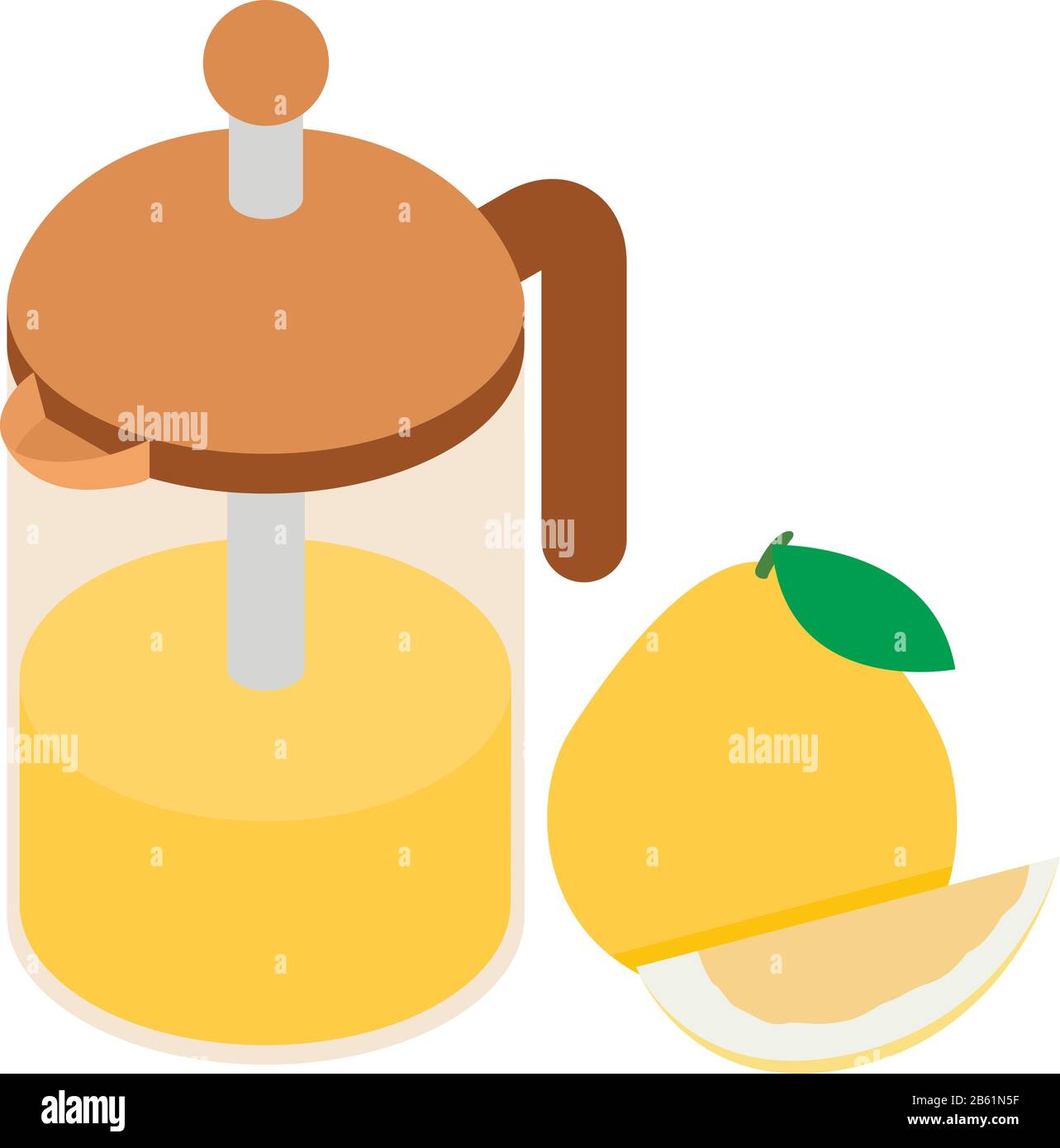 Smoothie time icon, isometric style Stock Vector