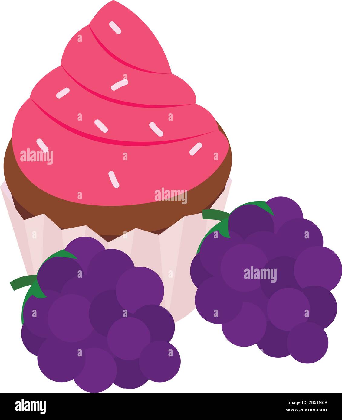 Colorful dessert icon, isometric style Stock Vector