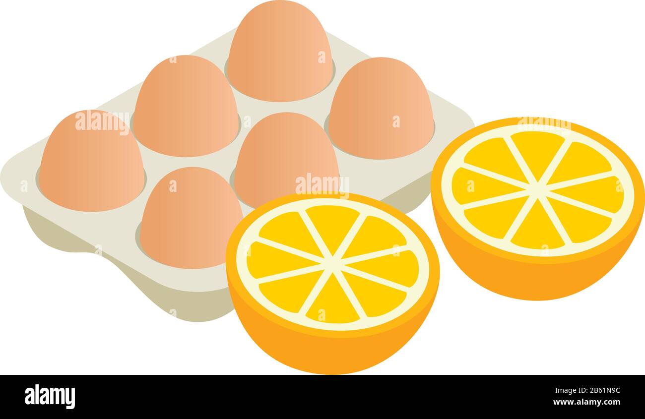 Baking ingredient icon, isometric style Stock Vector