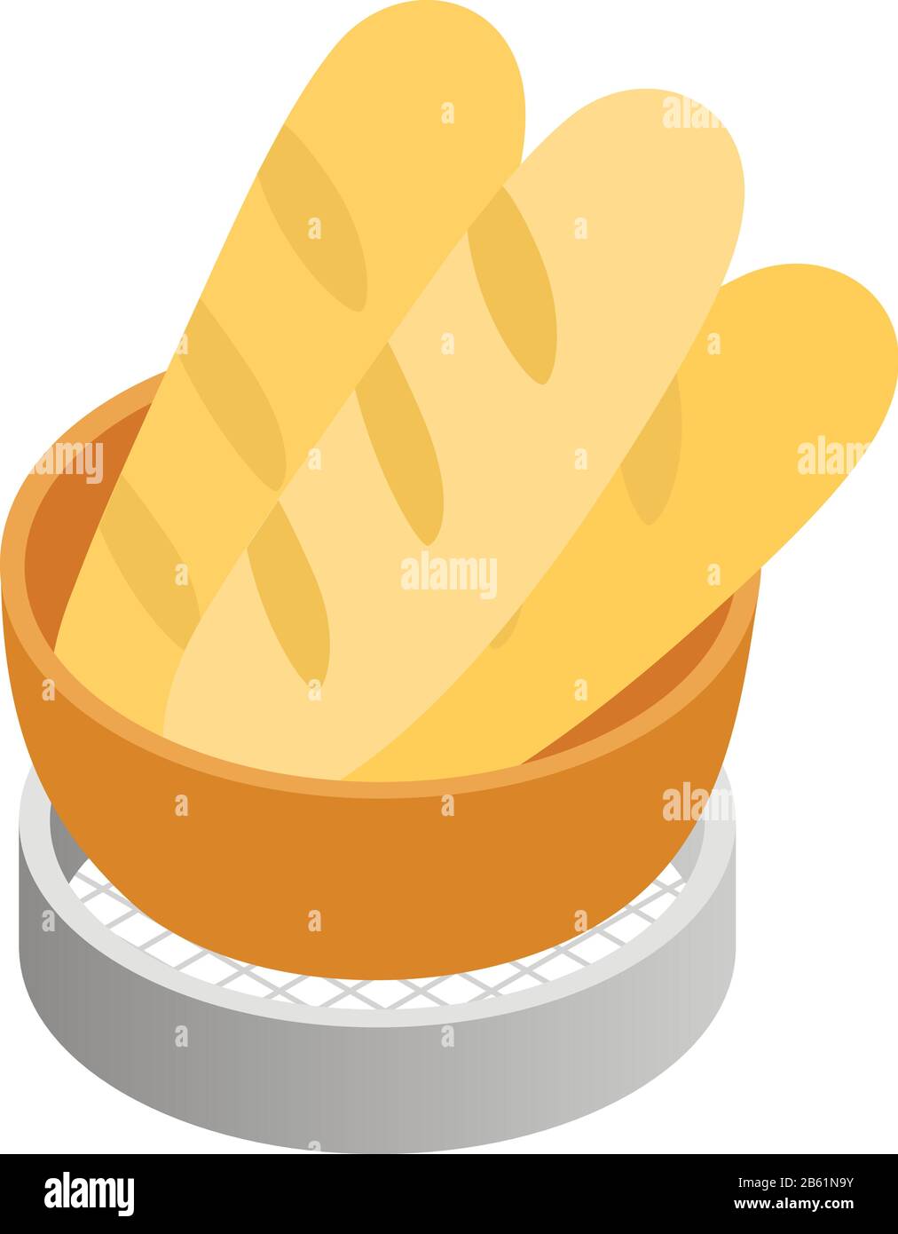 Baking icon, isometric style Stock Vector