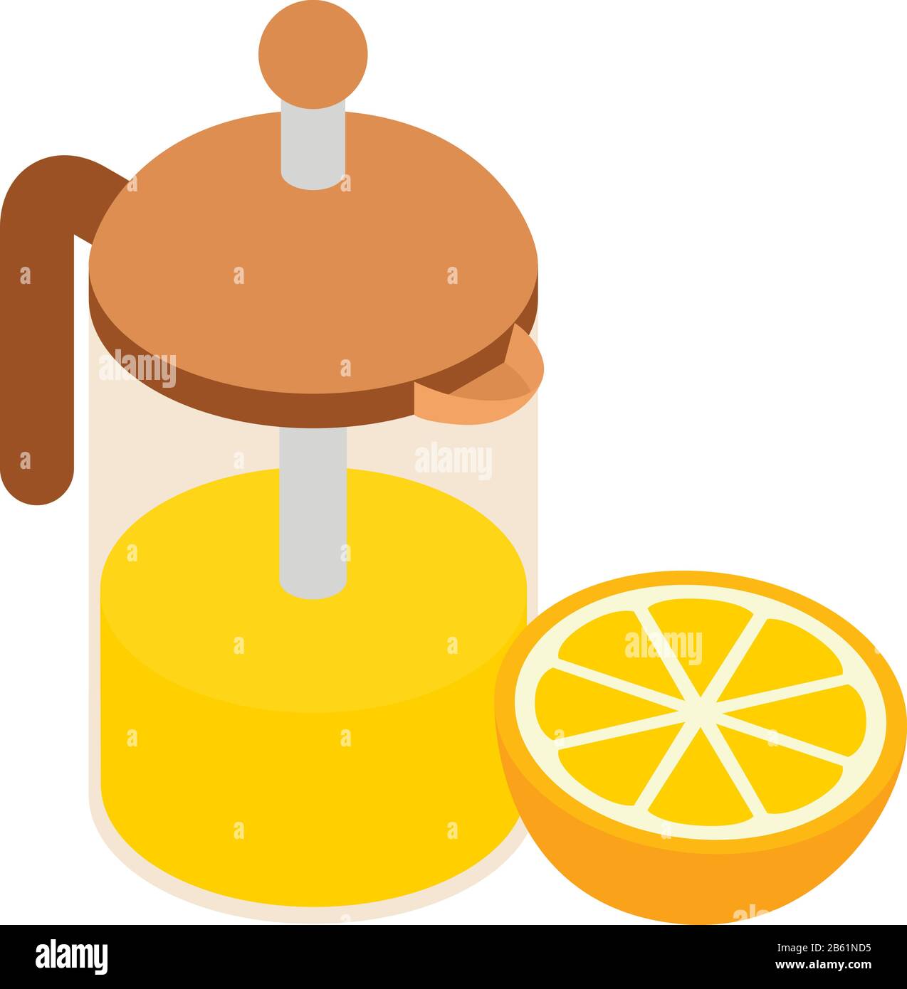 Lemonade icon, isometric style Stock Vector