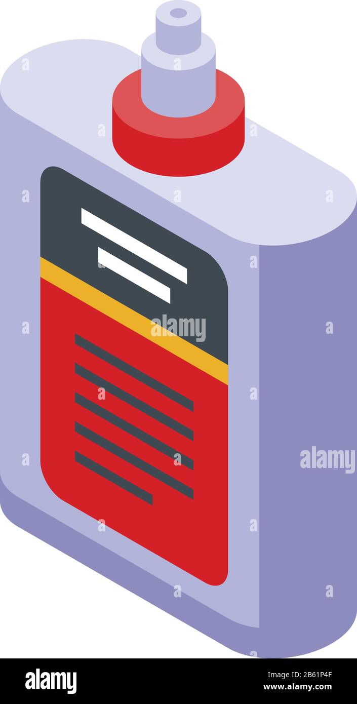 Glue bottle icon, isometric style Stock Vector