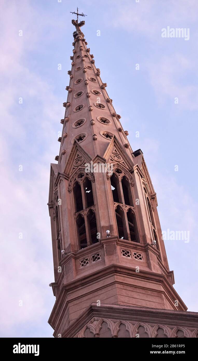 MENDOZA, ARGENTINA, February 01, 2020. San Vicente Ferrer, department head church, Plaza Godoy Cruz, Godoy Cruz City. Foto: Axel Lloret /  www.allofot Stock Photo