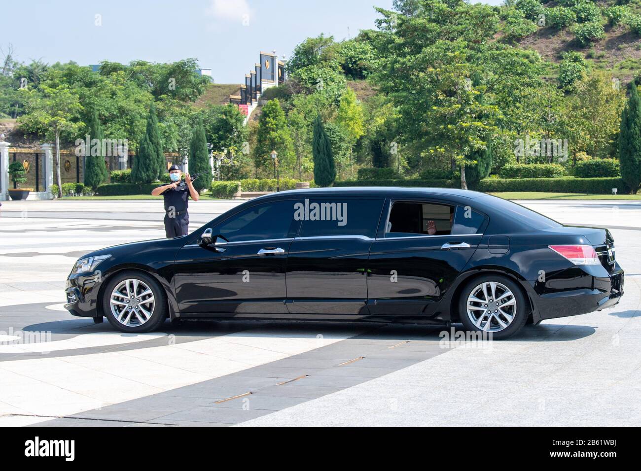 Kuala Lumpur Malaysia 9th Mar 2020 Malaysian Prime Minister Muhyiddin Yassin Arrives At The National Palace To Submit His New Cabinet Lineup To Malaysia S King Sultan Abdullah Sultan Ahmad Shah In Kuala