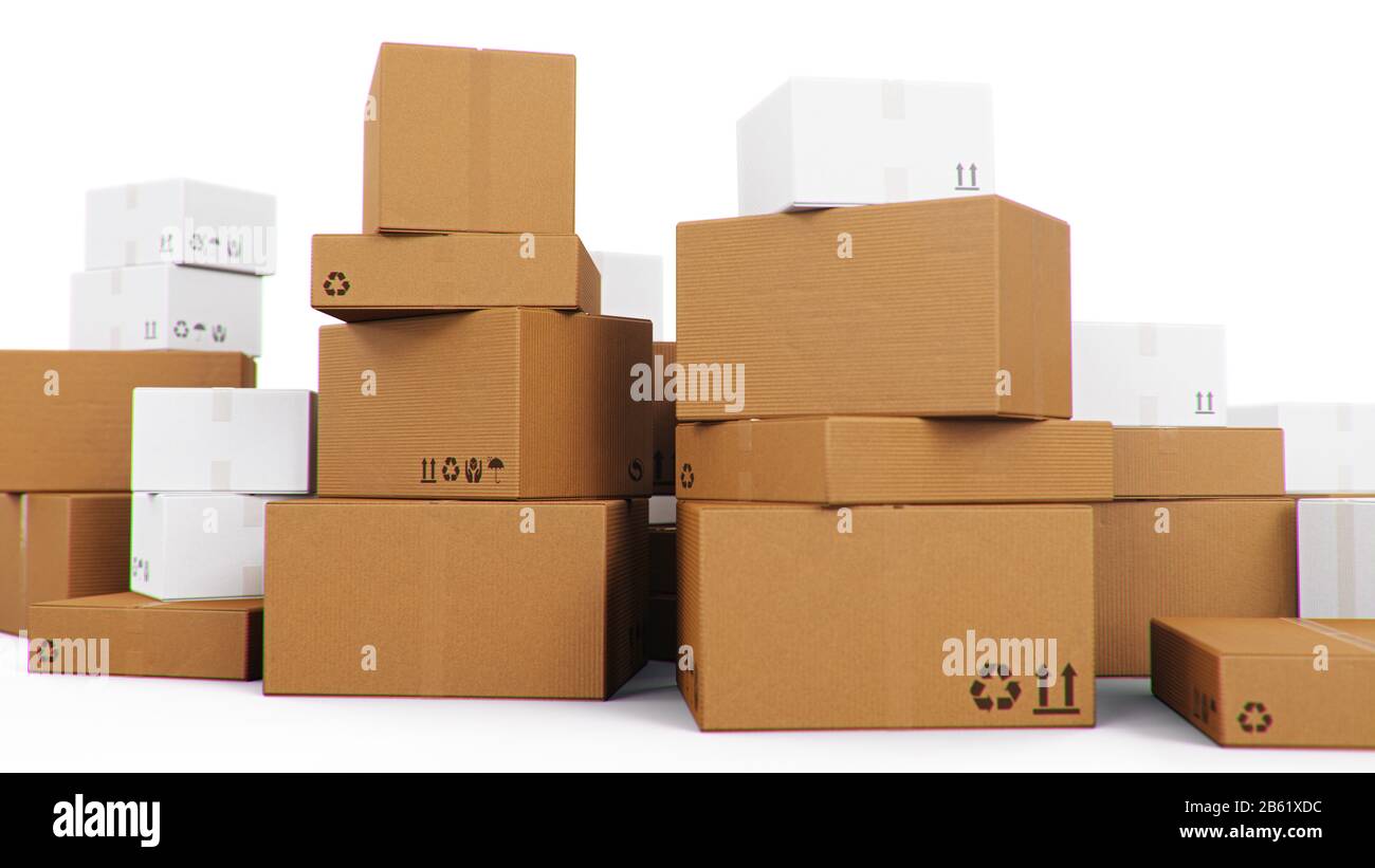 parcel pile hi-res stock photography and images - Alamy