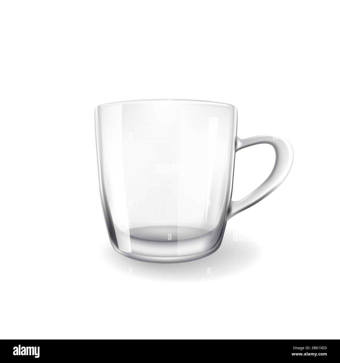 Visual Empty Cup Empty drinking glass cup isolated on white Stock Vector Image & Art - Alamy