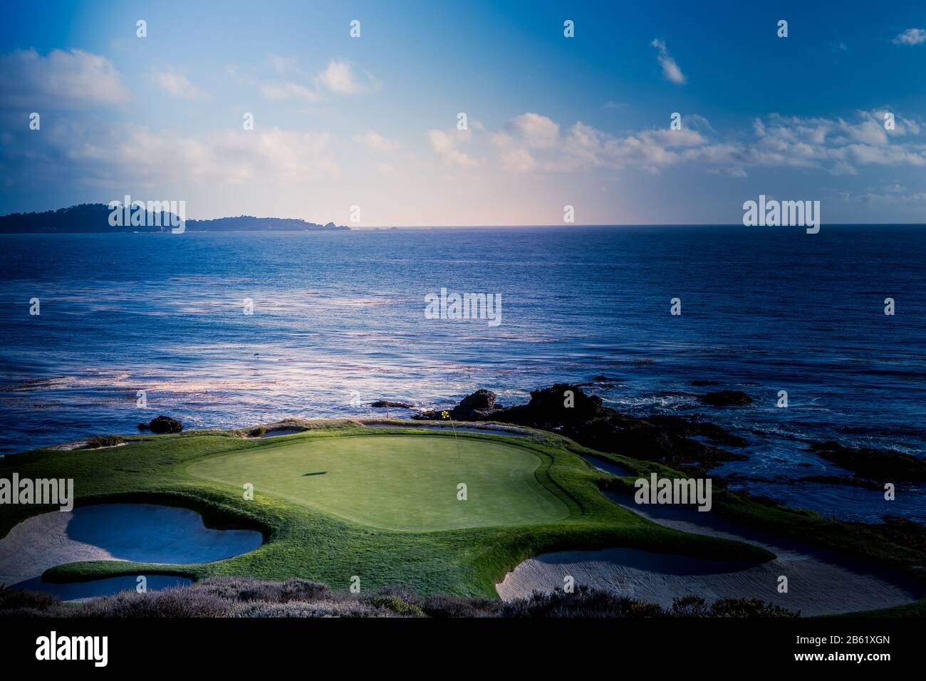 Pebble Beach golf course, Monterey, California, usa Stock Photo Alamy