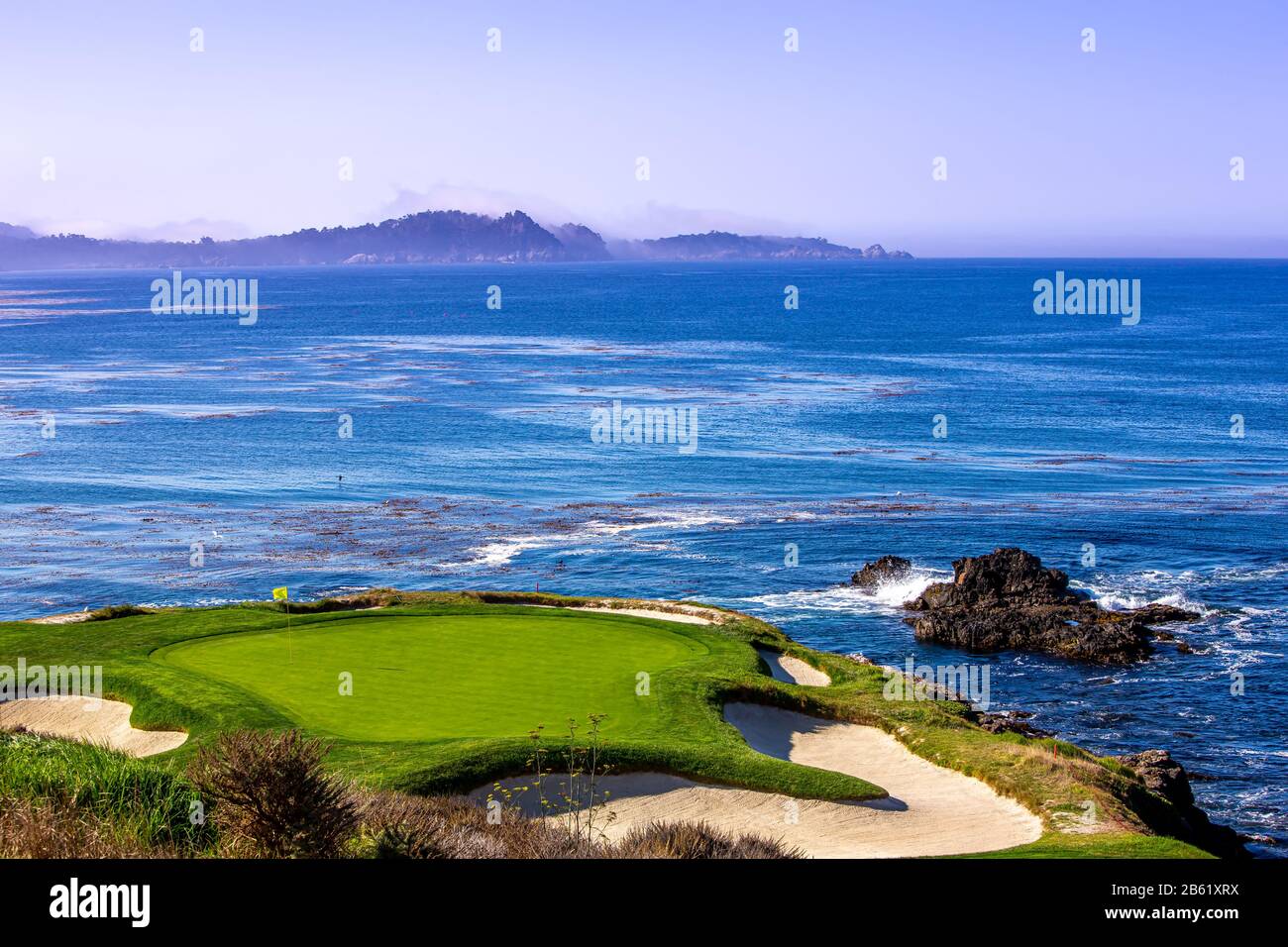 Pebble Beach golf course, Monterey, California, usa Stock Photo Alamy