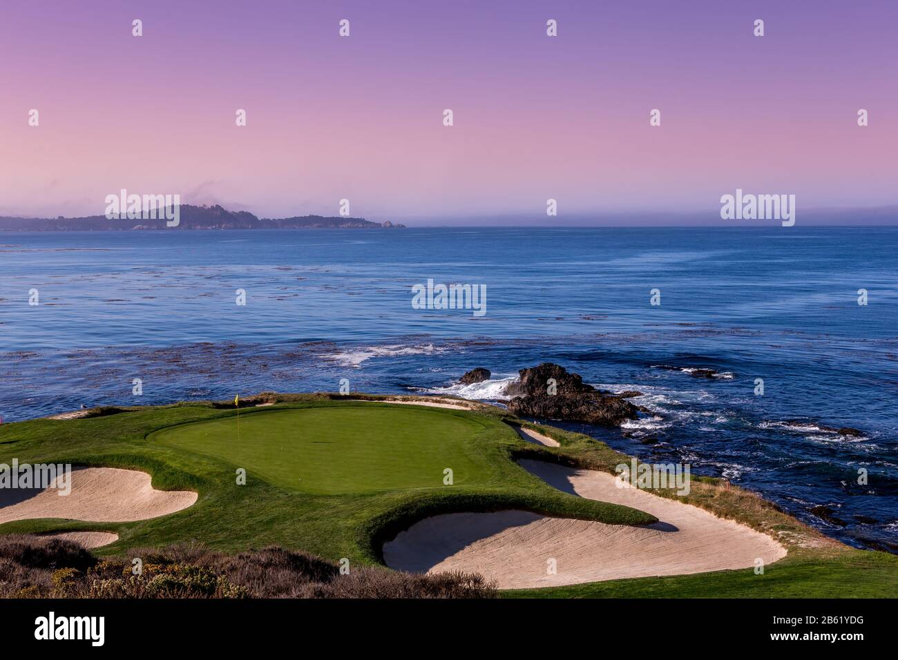 Pebble Beach golf course, Monterey, California, usa Stock Photo Alamy
