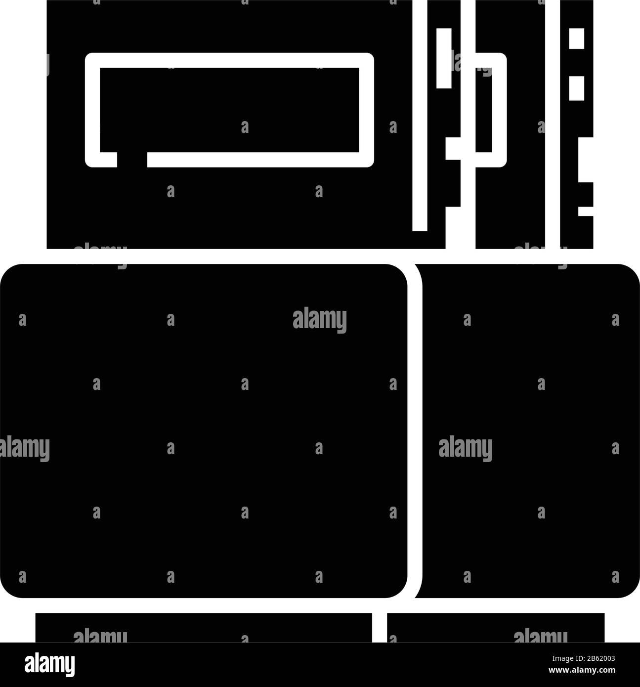 Toasts black icon, concept illustration, vector flat symbol, glyph sign