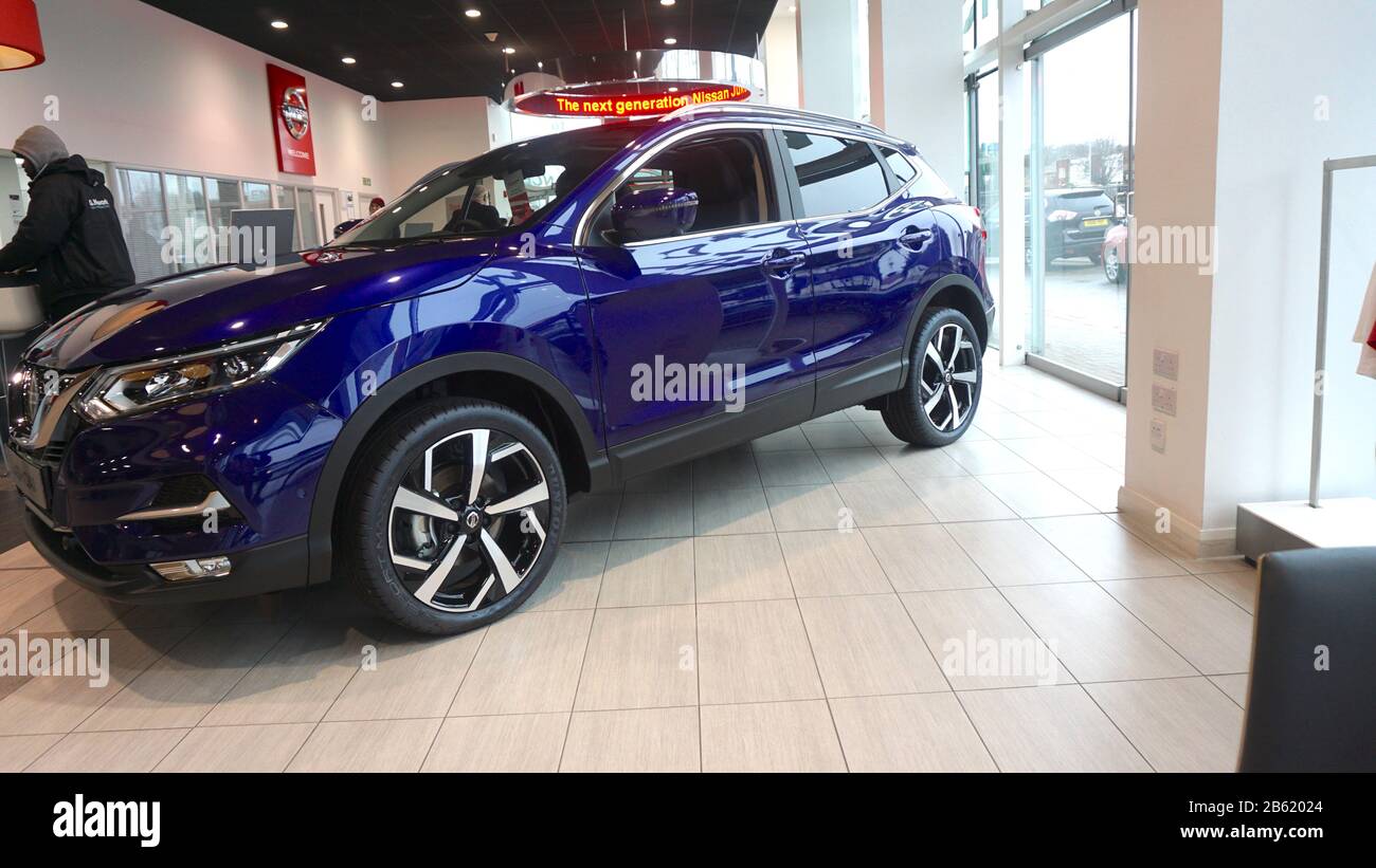 Nissan Car Dealershipautomobile, Westway, London, United Kingdom Stock