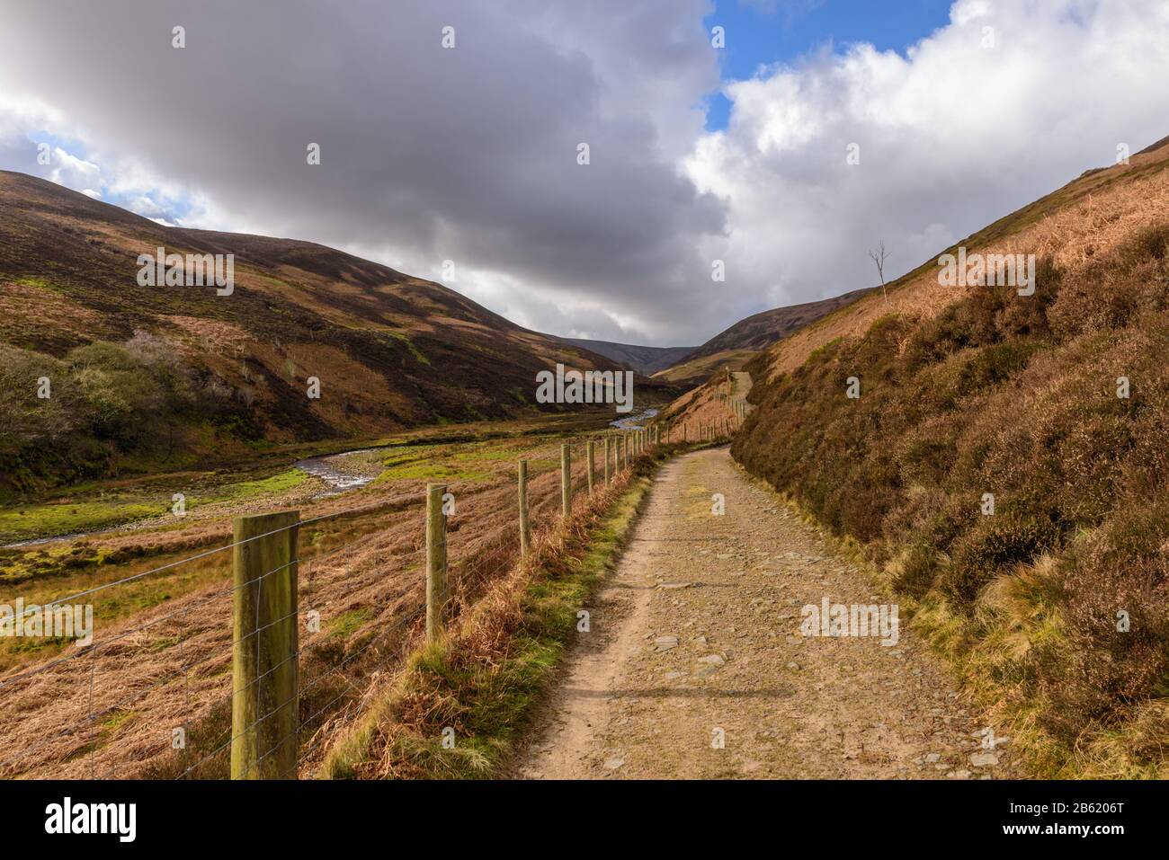 Track down The Langden Valley in Lancashire's Forest of Bowland Stock Photo