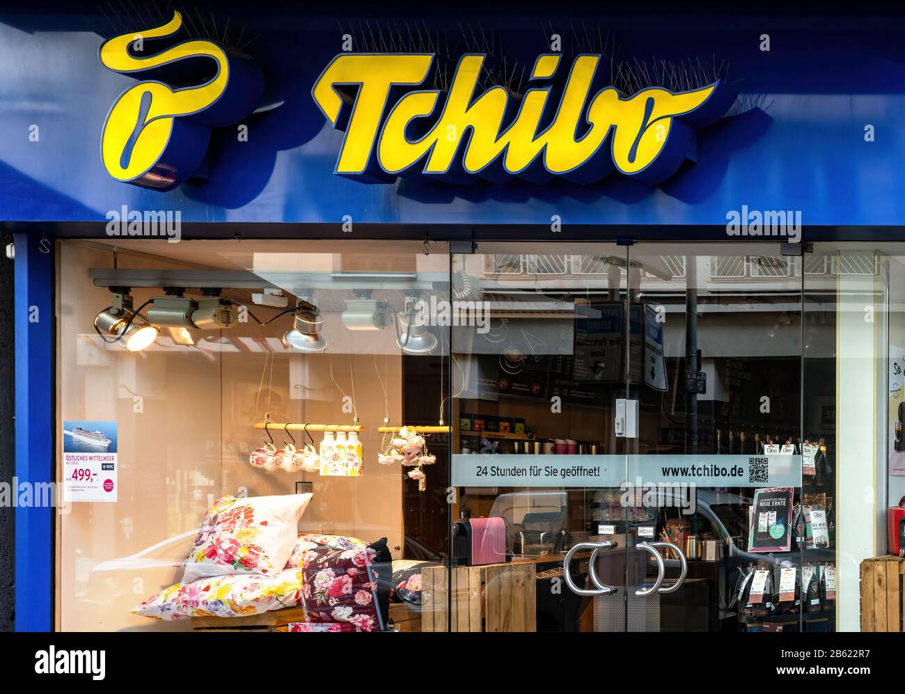 Frankfurt,Germany, 03/01/2020: Tchibo Logo on a Shop. Tchibo is a German  chain of coffee retailers and cafes Stock Photo - Alamy