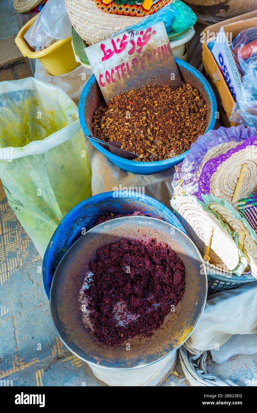 Spices market. Stock Photo