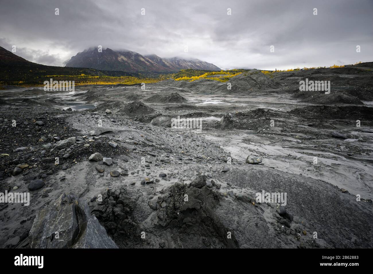 Glacier in Alaska is melting so quickly, land underneath is appeared