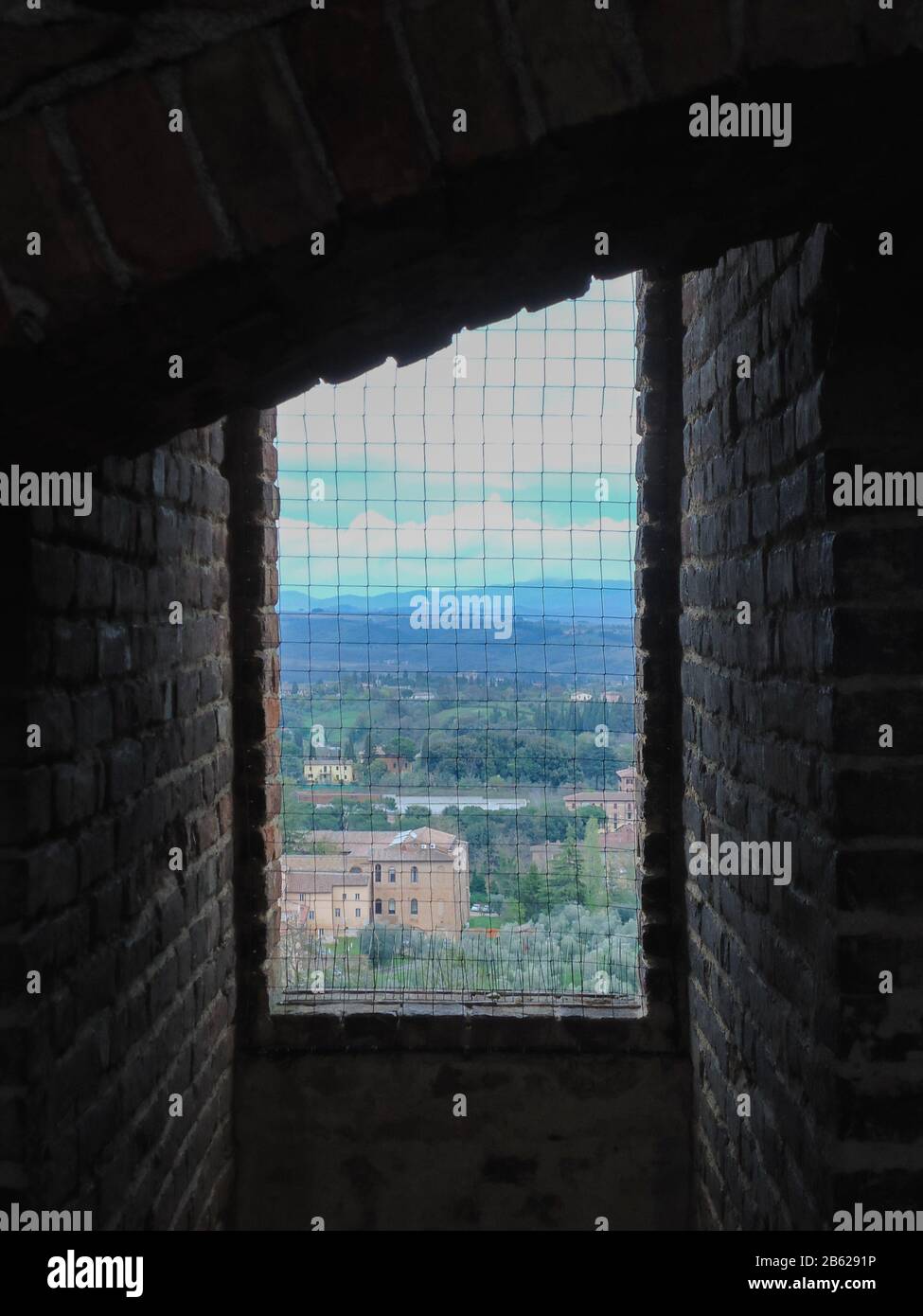 Landscape of Siena from the tower Stock Photo - Alamy