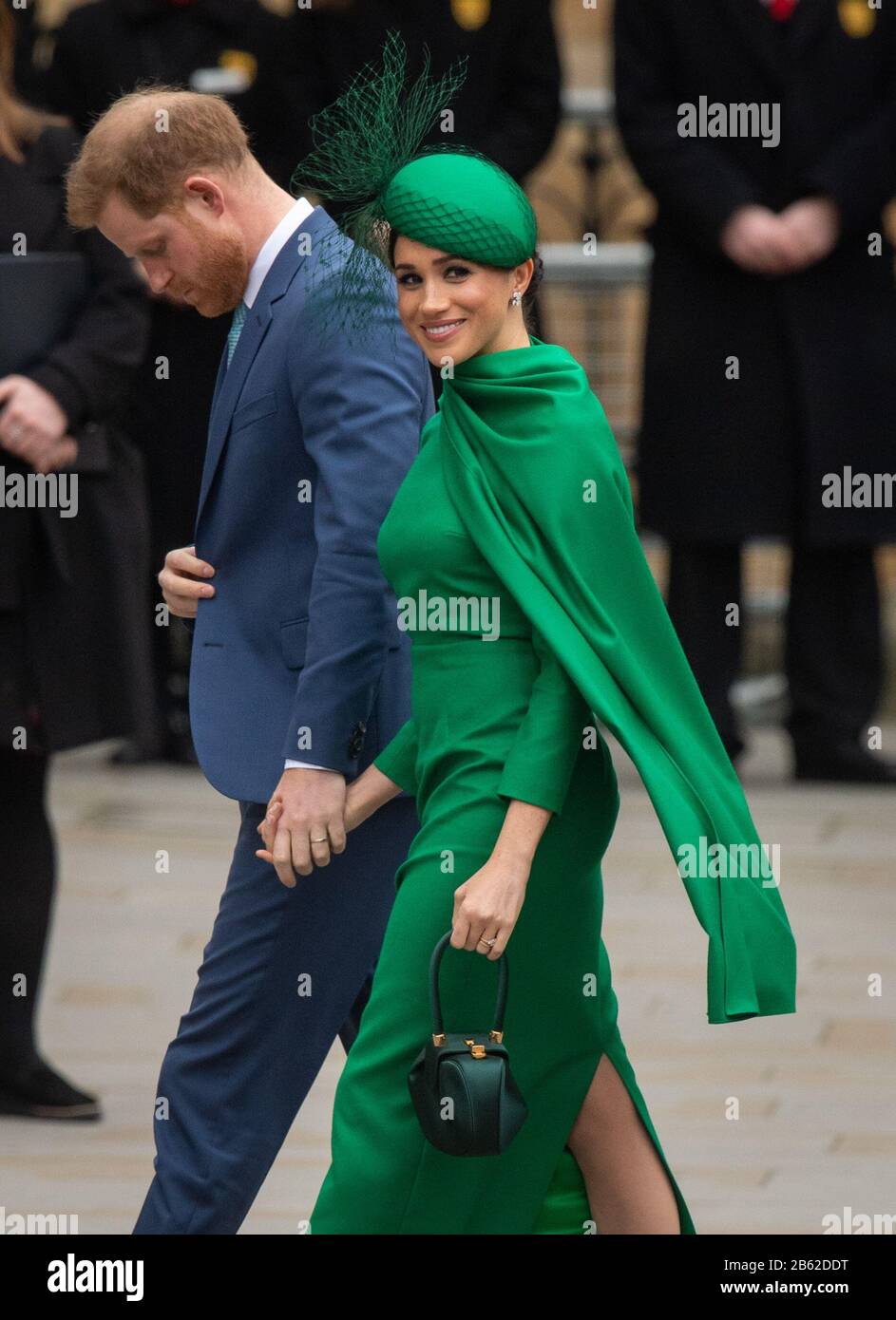 The Duke and Duchess of Sussex arrive at the Commonwealth Service at Westminster Abbey, London on Commonwealth Day. The service is their final official engagement before they quit royal life. PA Photo. Picture date: Monday March 9, 2020. See PA story ROYAL Commonwealth. Photo credit should read: Dominic Lipinski/PA Wire Stock Photo