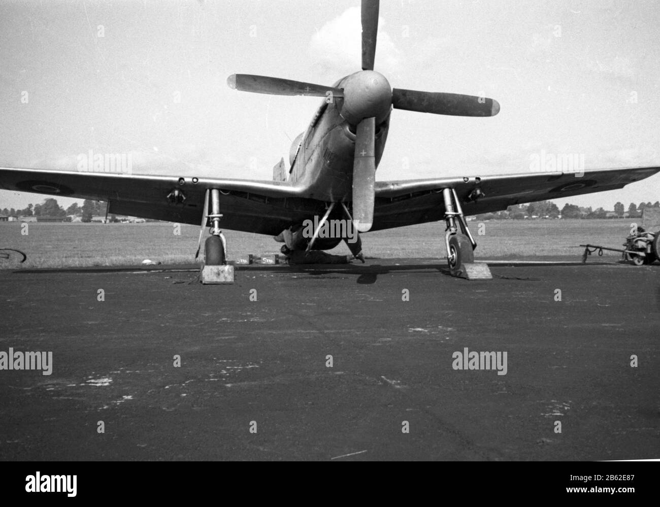 ROYAL AIR FORCE North American P-51 Mustang Mark III / Mk III Stock Photo
