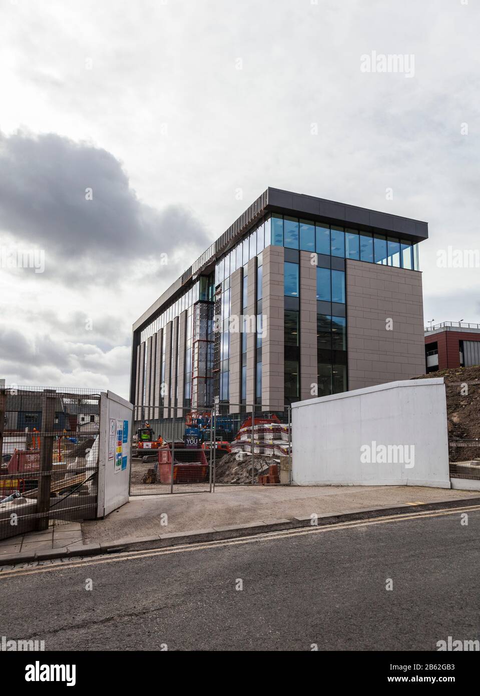 Construction work on Feethams House in Darlington,England,UK Stock