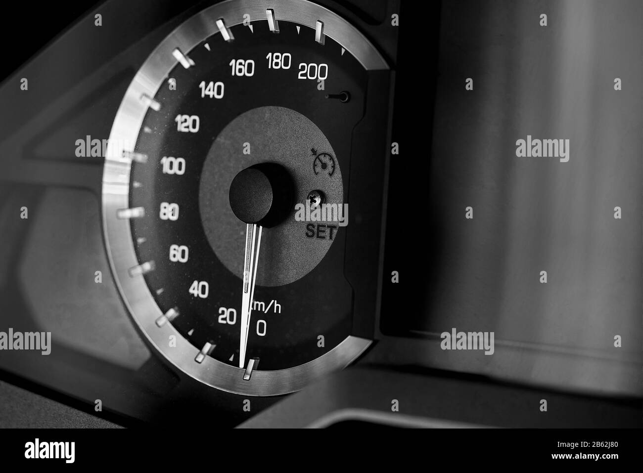 Motorcycle speedometer Black and White Stock Photos & Images Alamy