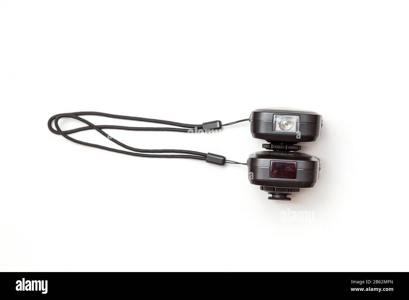 Trigger set for studio impulse flash lights. Wireless radio Stock Photo