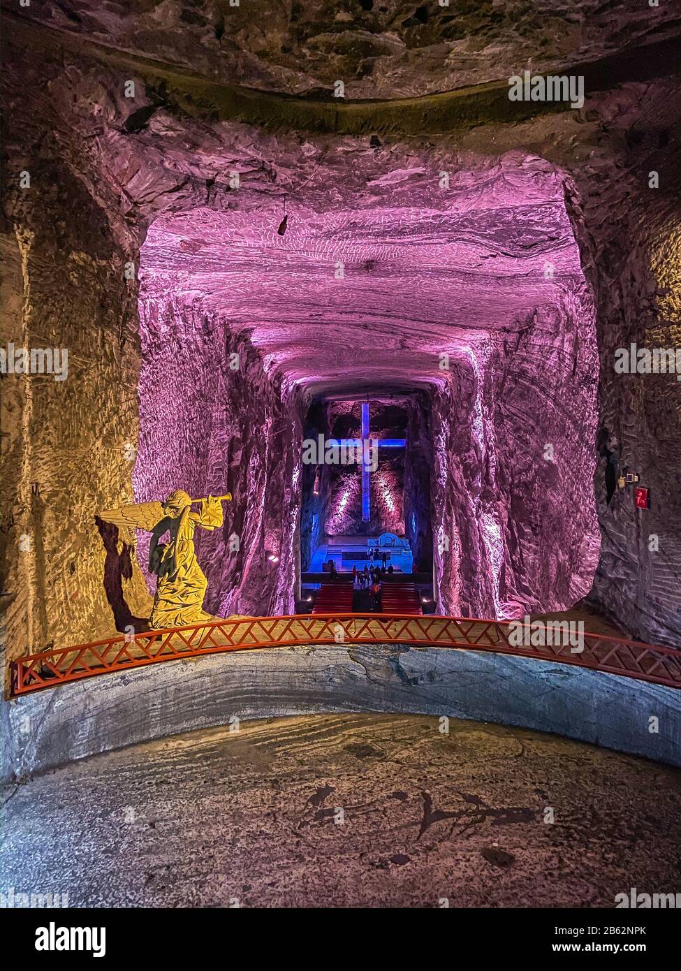 Salt Cathedral of Zipaquira in Colombia Stock Photo