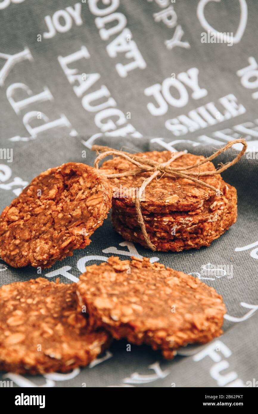 Homemade Dietary Oatmeal Cookies Healthy Protein Granola Crackers Stock Photo Alamy Find healthy, delicious diabetic cookie, bar and brownie recipes, from the food and nutrition this recipe takes oatmeal cookies up a notch with its cinnamony, buttery. alamy