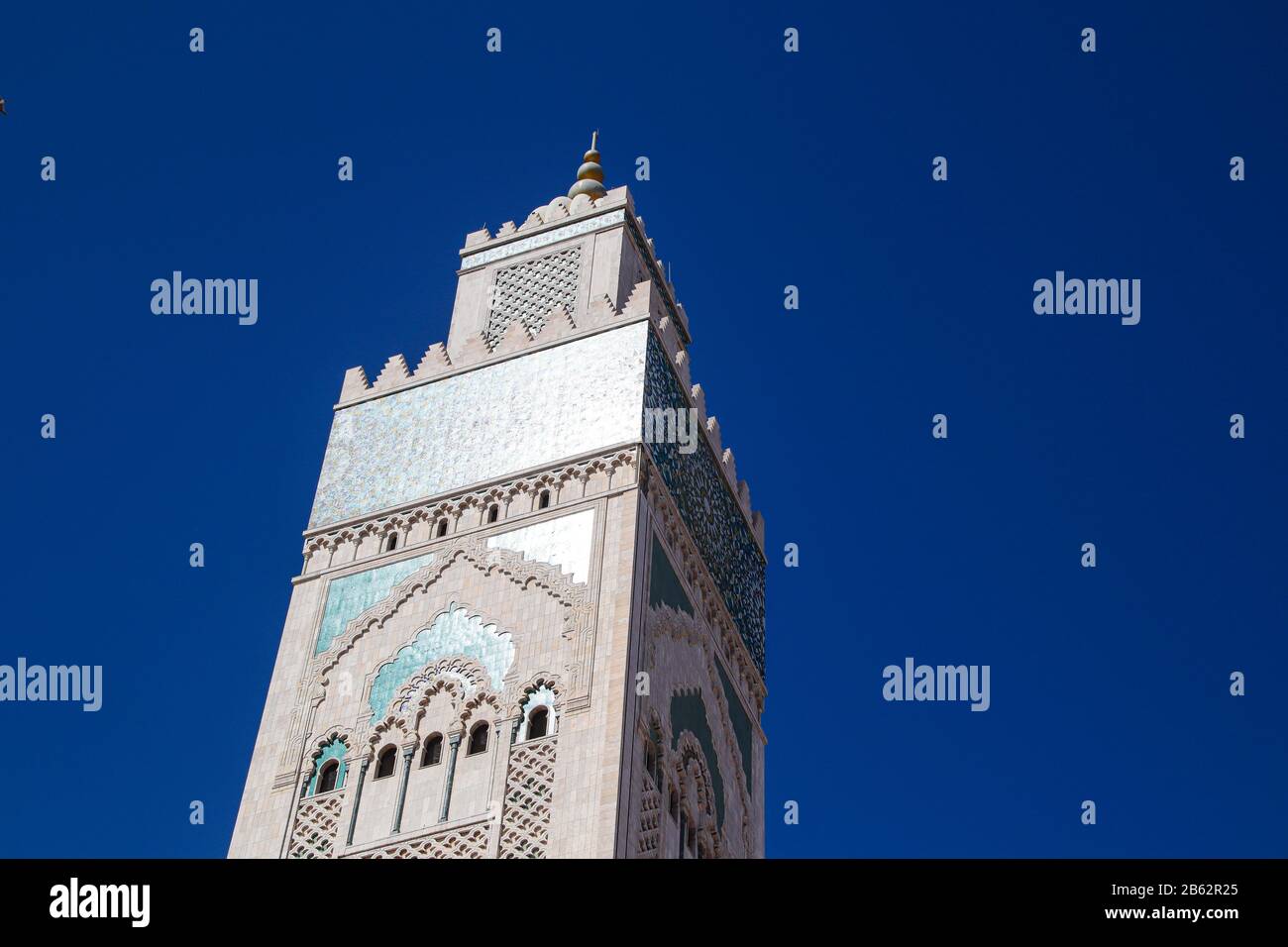 The beautifull. Hassan II Moschee, Casablanca, Marokko Stock Photo