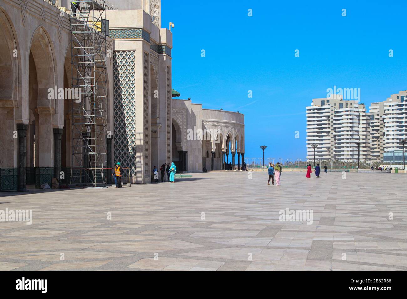 The beautifull. Hassan II Moschee, Casablanca, Marokko Stock Photo