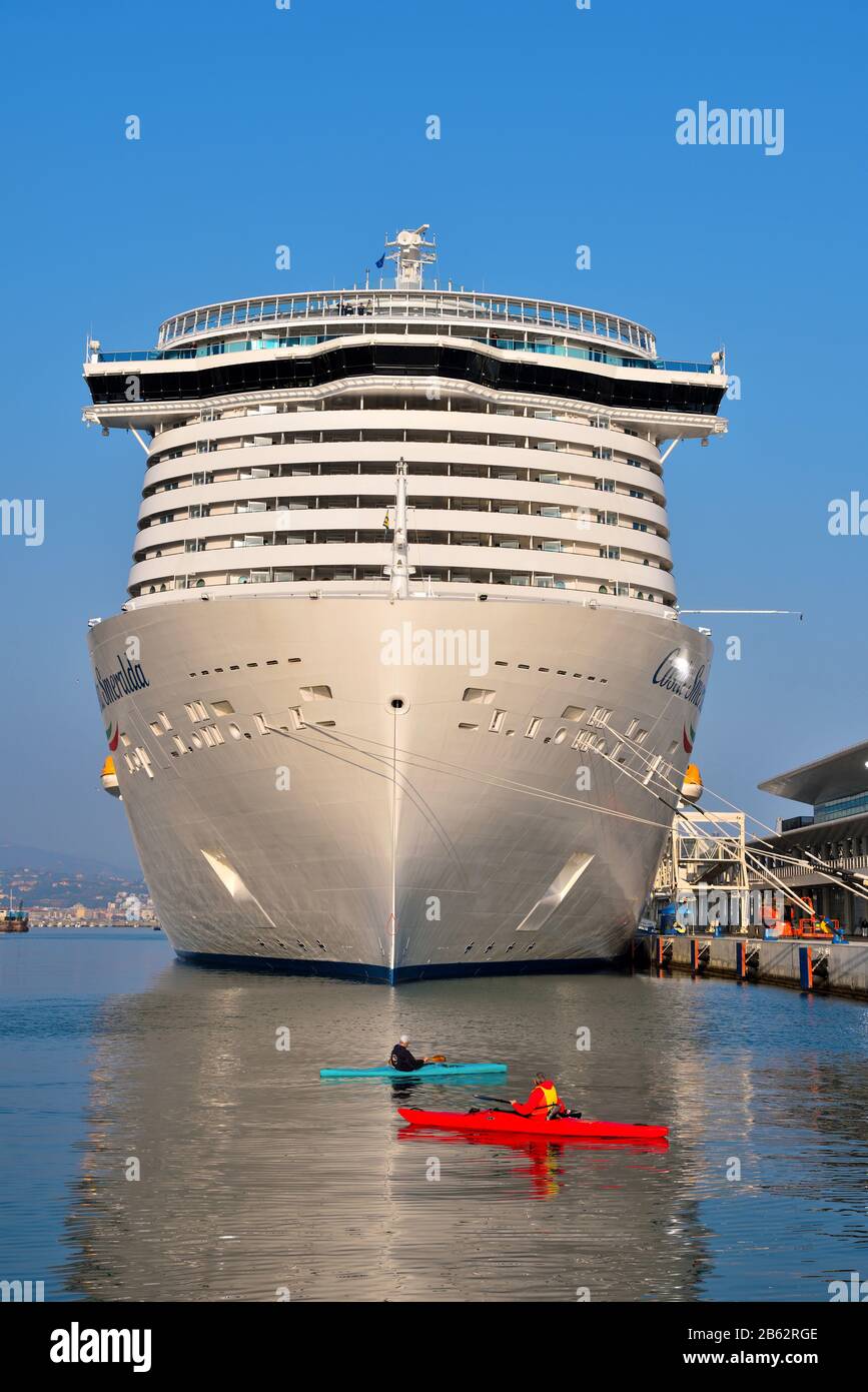 christening of the cruise ship costa smeralda godmother Penelope Cruz Feb 23 2020 Savona Italy
