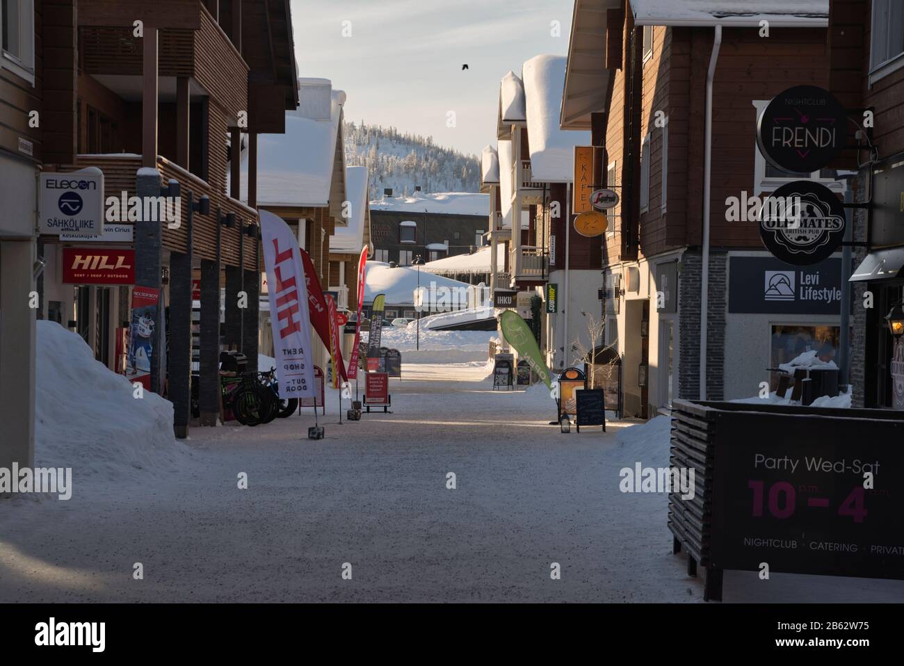 Levi ski resort in Kittilä, Lapland, Finland Stock Photo - Alamy