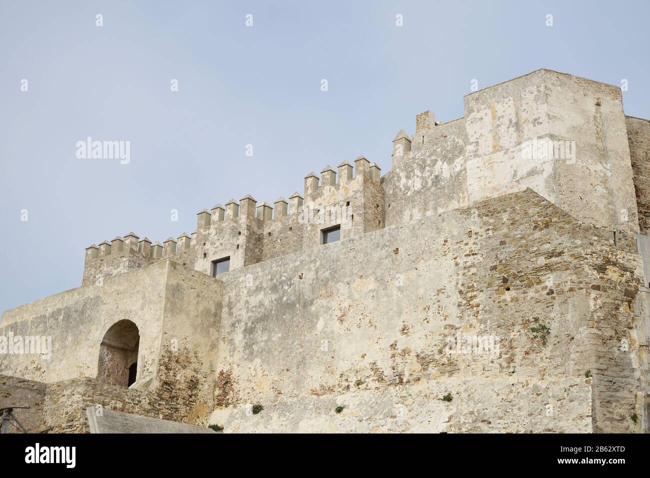 Castle of Guzmán El Bueno. Tarifa, Cadiz province, Andalusia, Spain. Stock Photo