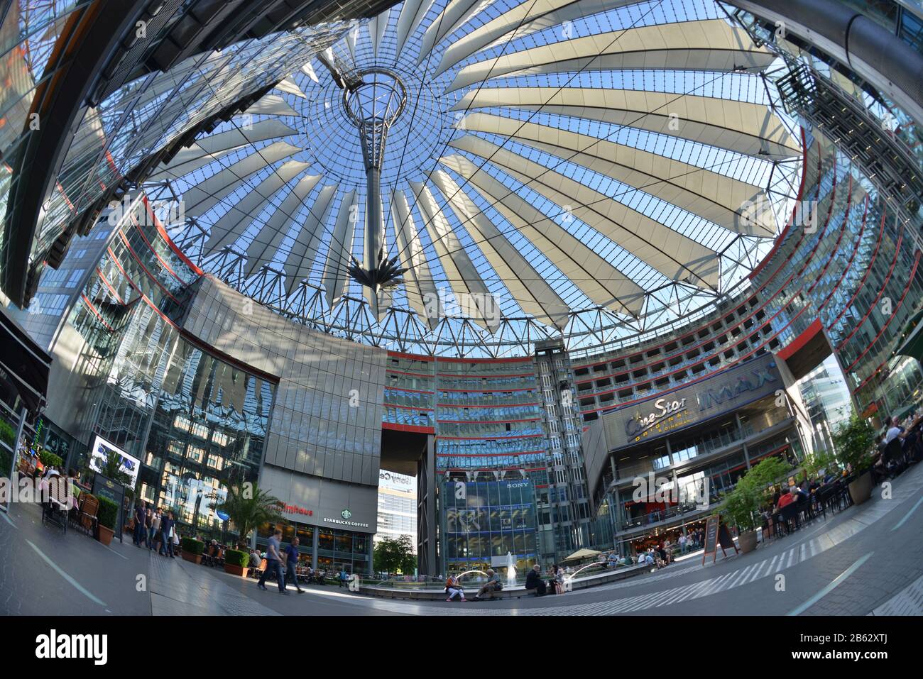 Sony-Center, Potsdamer Platz,  Tiergarten, Mitte, Berlin, Deutschland Stock Photo