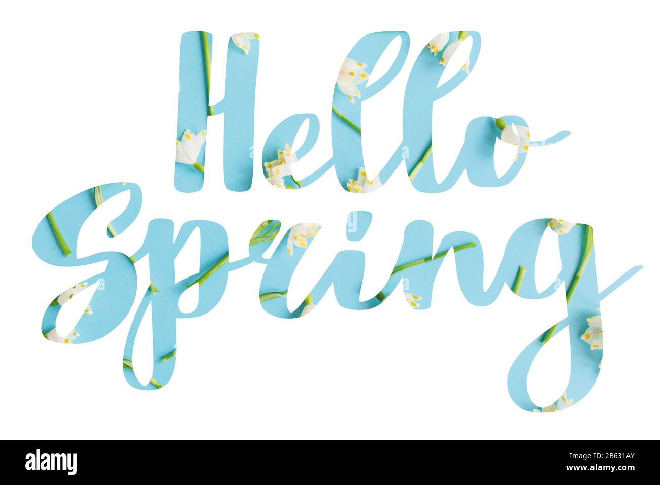 Holiday card inscription hello Cut Out Stock Images Pictures Alamy