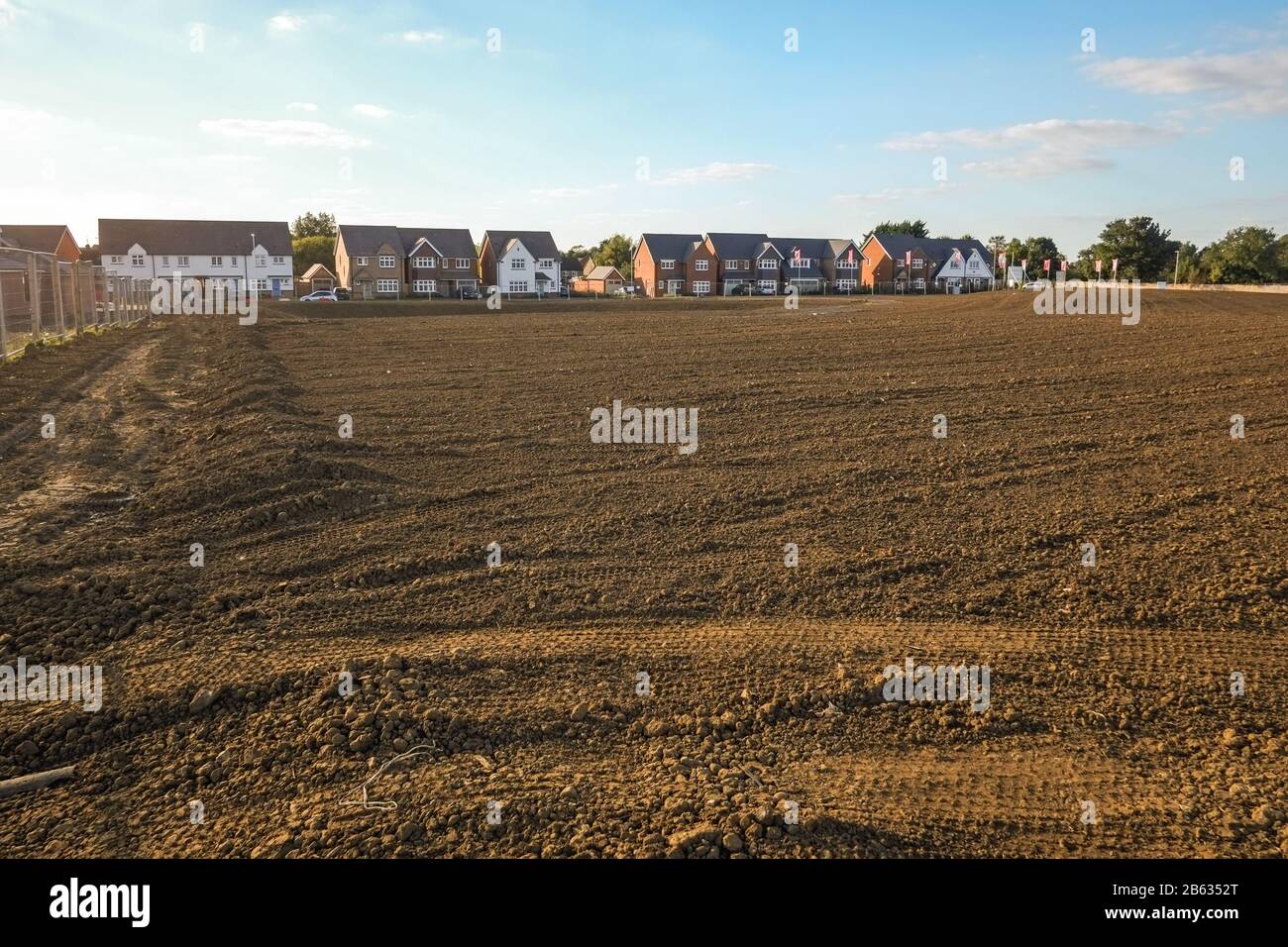 New builds uk land hires stock photography and images Alamy