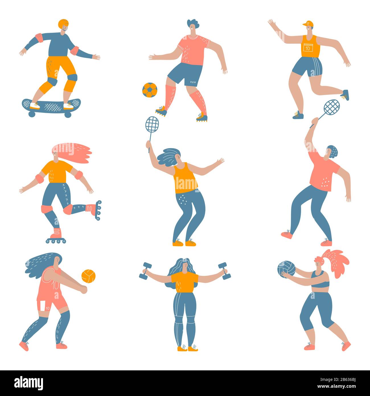 Womans sports Stock Vector Images - Alamy