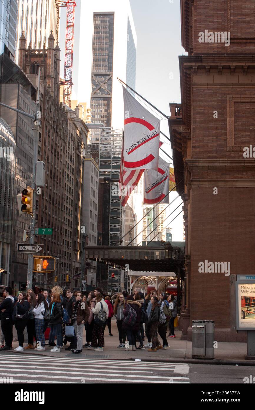 Carnegie Hall is an American national landmark performing arts center